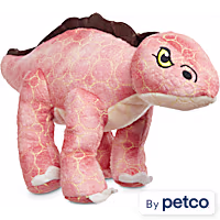 Leaps & Bounds Ruffest & Tuffest Stegosaurus Tough Plush Dog Toy with Kevlar Stitching