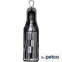 EveryYay Wet Your Whistle Black Plastic Water Dispenser for Dogs