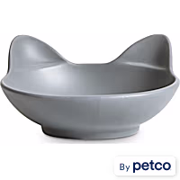 EveryYay Dining In Cat Head Ceramic Cat Bowl