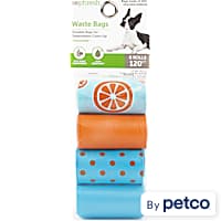 So Phresh Orange and Blue Polka-Dot Dog Waste Bags