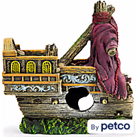 Imagitarium Shipwreck Back Aquarium Decor