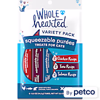 WholeHearted Squeezable Puree Cat Treat Variety Pack