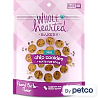 WholeHearted Tasty Snacks Peanut Butter Flavor Chip Cookie Treats for Dogs