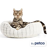 EveryYay Gray Snooze Fest Faux Fur Cat Bed