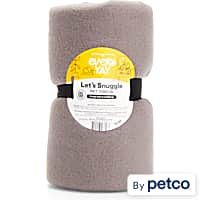 EveryYay Dark Gray Let's Snuggle Cozy Sherpa Pet Throw