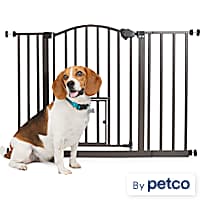 EveryYay In The Zone Arched Metal Walk-Through Pet Gate