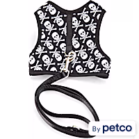 YOULY Skull Cat Harness & Leash Set
