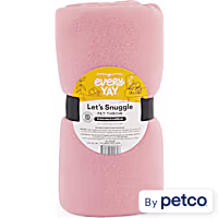 EveryYay Let's Snuggle Pink Plush Pet Throw