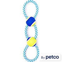 Leaps & Bounds Tennis Ball & Rope Dog Toy