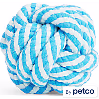 Leaps & Bounds Twisted Rope Ball Dog Toy