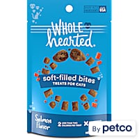 WholeHearted Salmon Flavor Soft-Filled Bites Cat Treats