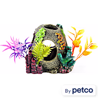 Imagitarium Sunken Orb Hideaway with Colorful Plants