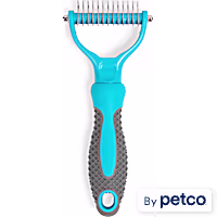 Well & Good Prostyle Dual-Sided Shedding Rake for Dogs