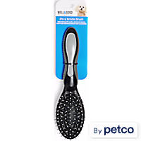 Well & Good Black Combo Pin & Bristle Dog Brush