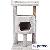 EveryYay Lookout Loft Cat Tree with Carpet Diner and Condo