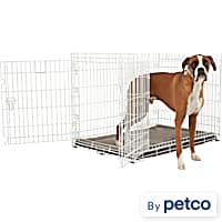 Pet Essentials Wire Dog Crate Large 3.5-ft L x 3.36-ft W x 2.5-ft H in the  Crates & Kennels department at