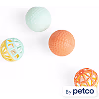 Leaps & Bounds Cage Sponge Ball Cat Toy