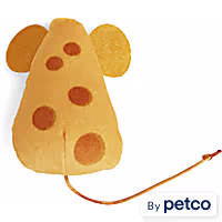 Leaps & Bounds Dental Cheese Mouse Cat Toy
