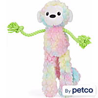 Leaps & Bounds Tough Monkey with Rope Tug Dog Toy