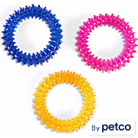 Leaps & Bounds Spiny Ring Assortment Dog Chew Toy