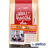 WholeHearted Plus Chicken & Brown Rice Recipe with Whole Grains Dry Dog Food