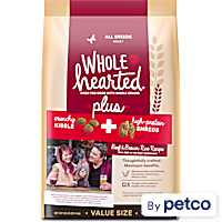 WholeHearted Plus Beef & Brown Rice Recipe with Whole Grains Plus Dry Dog Food