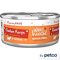 WholeHearted Grain Free Chicken Recipe Wet Food Pate for Kittens