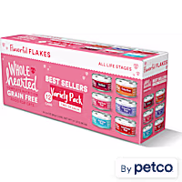 WholeHearted Grain Free Best Sellers Flakes Wet Cat Food Variety Pack