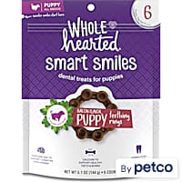 Wholehearted Smart Smiles Bacon Flavor Puppy Dental Ring