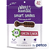 WholeHearted Smart Smiles Bacon Flavor Dog Dental Treats
