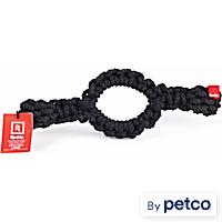 Reddy Black Macro Ring Dog Toy
