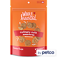 WholeHearted Culinary Cuts Burger Patties, Chicken Recipe Dog Treats