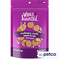 WholeHearted Culinary Cuts Burger Patties, Turkey Recipe Dog Treats