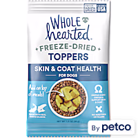 WholeHearted Freeze-Dried Skin & Coat Health Dog Food Toppers