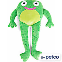 Leaps & Bounds Plush Long-Limbed Frog Dog Toy