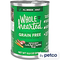 WholeHearted Lamb, Beef & Vegetables Recipe Cuts in Gravy Dog Food
