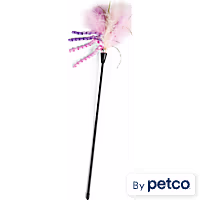 Leaps & Bounds Pink Wand Cat Teaser Toy