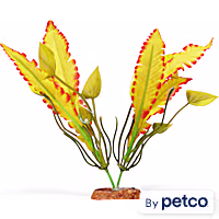 Imagitarium Yellow Orange Silk Plants Aquatic Decor