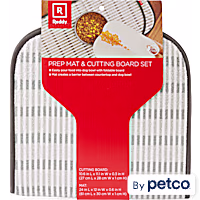 Reddy Gray Prep Mat and Cutting Board Set for Dogs