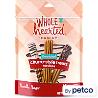 WholeHearted Tasty Snacks Vanilla Flavor Churro-style Dog Treats