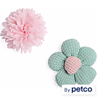 YOULY Slide-On Flower Accessory Cat Collar