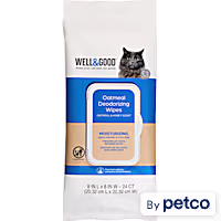 Well & Good Deodorizing Honey Oatmeal Cat Wipes