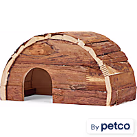 EveryYay Natural Wooden Arched Hideaway for Small Animals