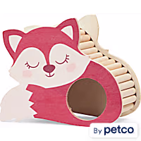 EveryYay Fox Wooden Hideawy for Small Animals