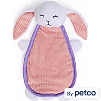 Leaps & Bounds Plush Bunny Blanket Assorted Colors Dog Toy