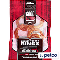 Good Lovin' Turkey Tendon Rings Dog Chews