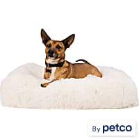 EveryYay Faux Fur Rectangle Dog Bed
