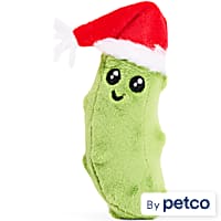 Merry Makings Santa Hat Pickle Plush Dog Toy