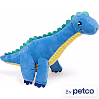 Leaps & Bounds Blue Plush Brontosaurus Dog Toy