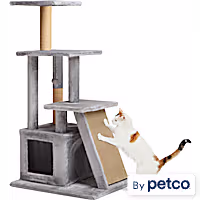 EveryYay Cozy Condo 4-Level Cat Tree with Ramp for Large Cats